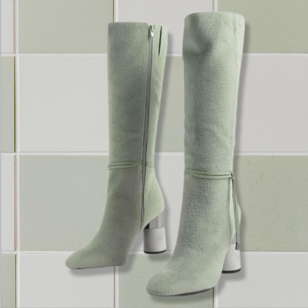 Charles & Keith Sage Green Boots